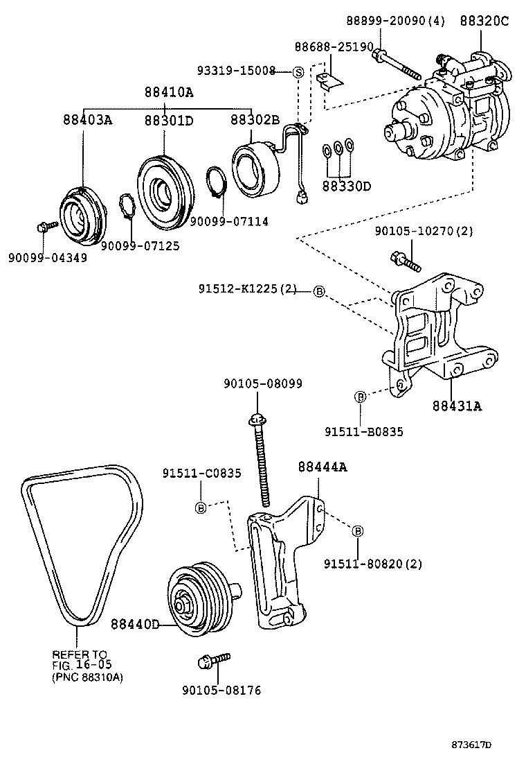 88320-37100 COMPRESSOR ASSY, COOLER product image