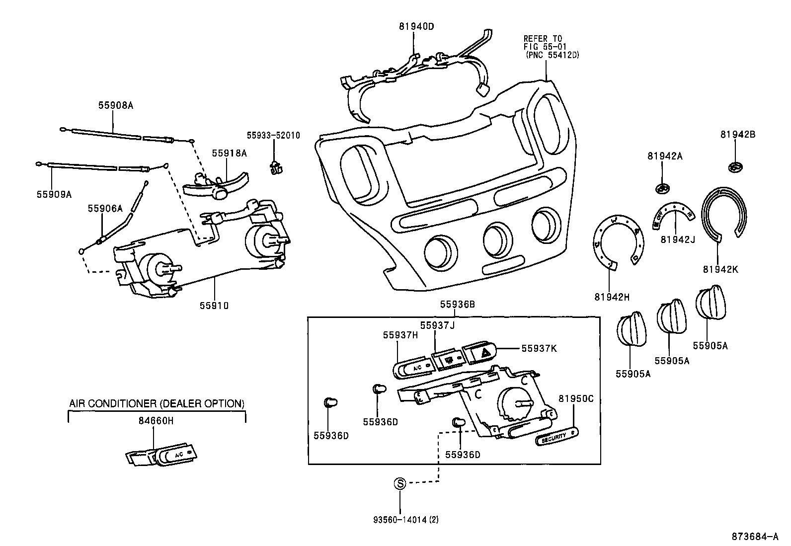 55845-52041 DUCT, HEATER TO REGISTER, NO.3 product image