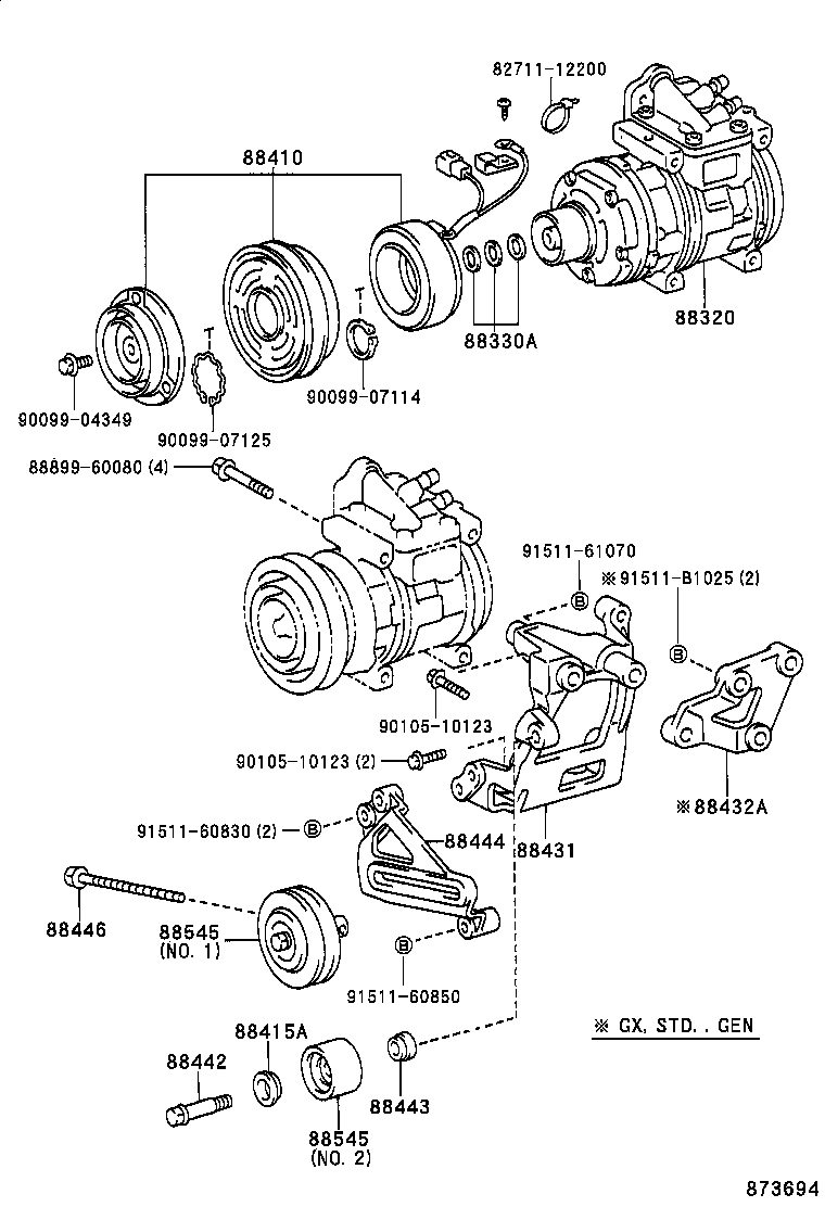 88320-60600 COMPRESSOR ASSY, COOLER product image