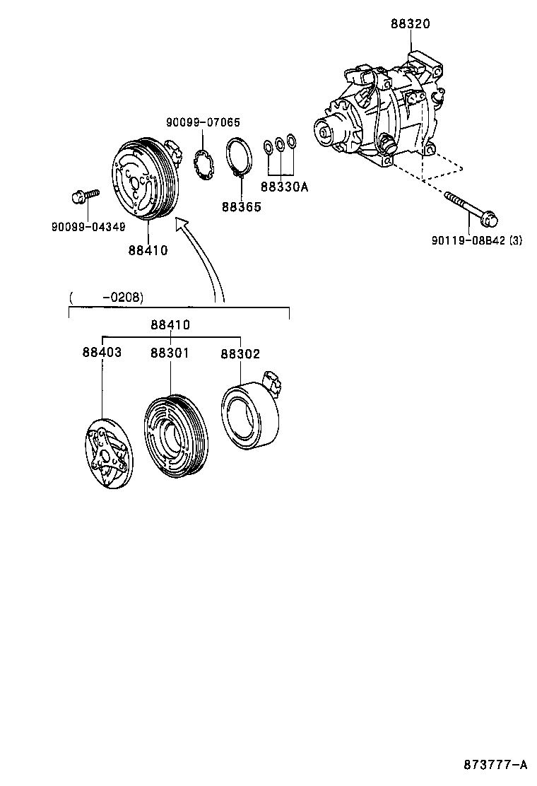 88320-47050 COMPRESSOR ASSY, COOLER product image