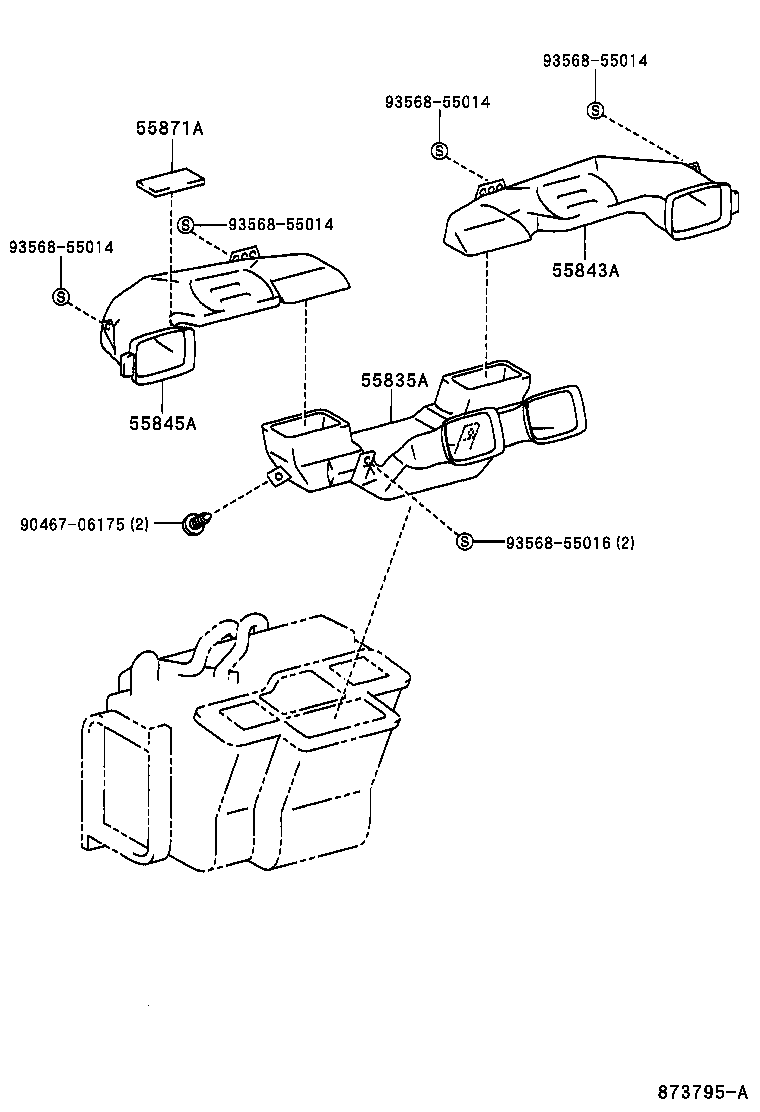 55871-17020 SEAL, AIR DUCT, NO.1 product image