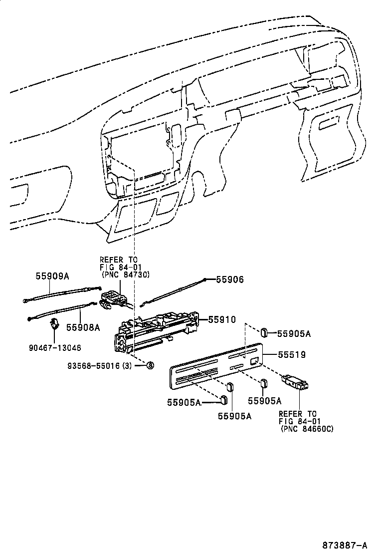 55843-0B040 DUCT, HEATER TO REGISTER, NO.1 product image