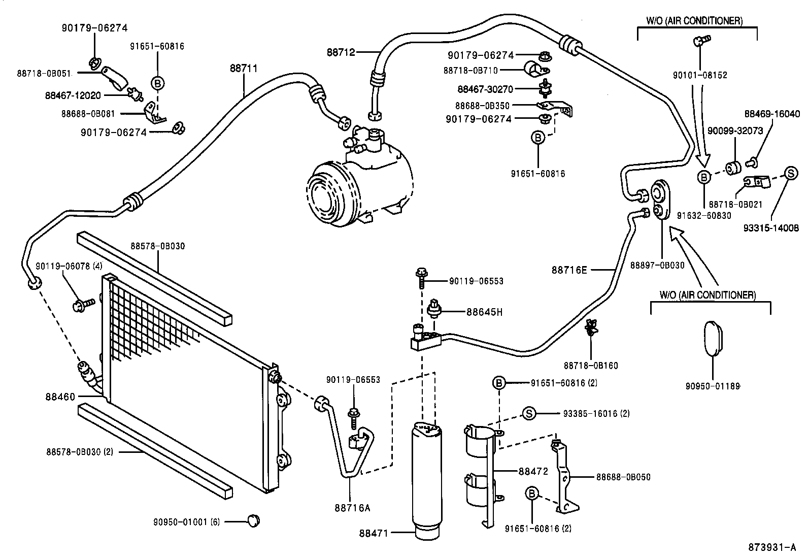 88460-0B021 CONDENSER ASSY, COOLER product image