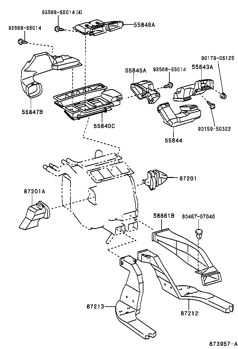 55846-AC040 DUCT, HEATER TO REGISTER, NO.4 product image