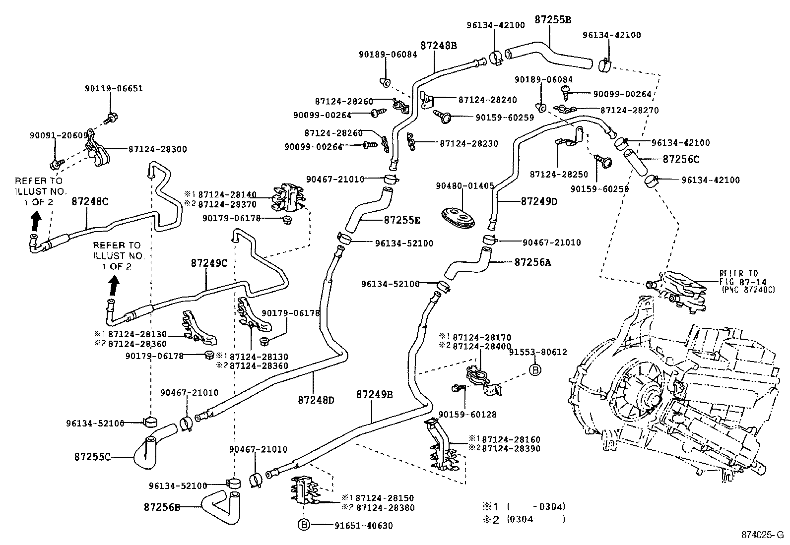 87207-28440 HOSE, HEATER WATER, INLET A product image