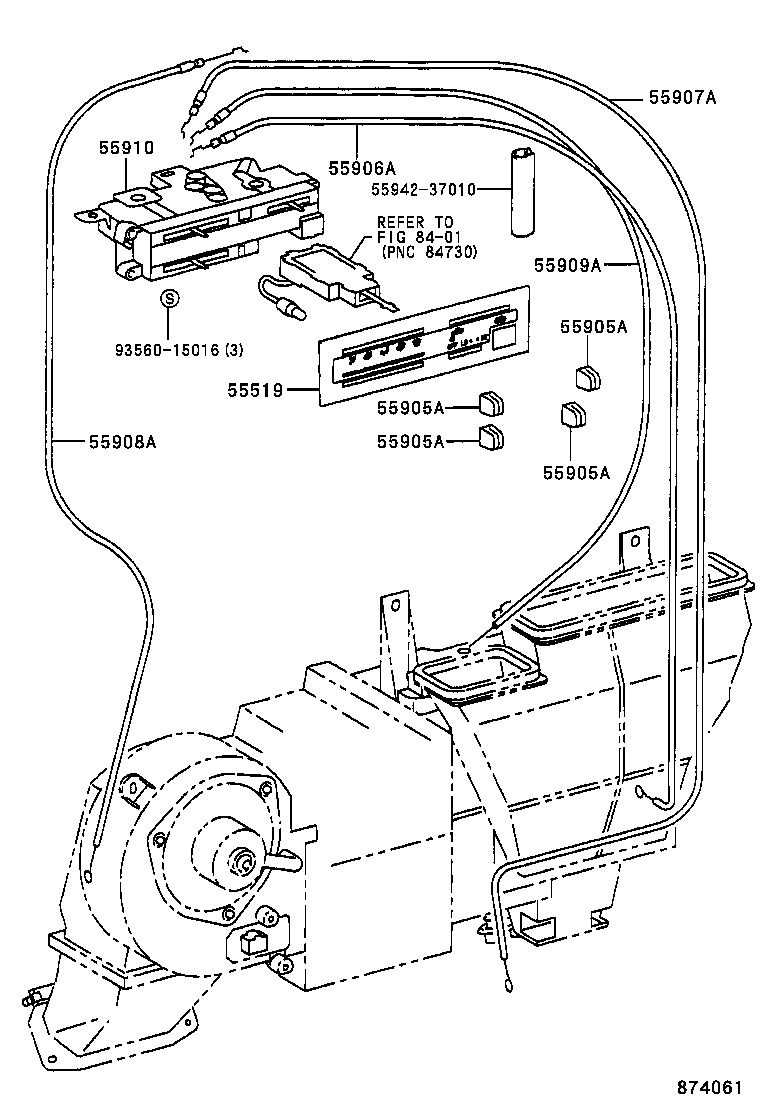 55843-37040 DUCT, HEATER TO REGISTER, NO.1 product image