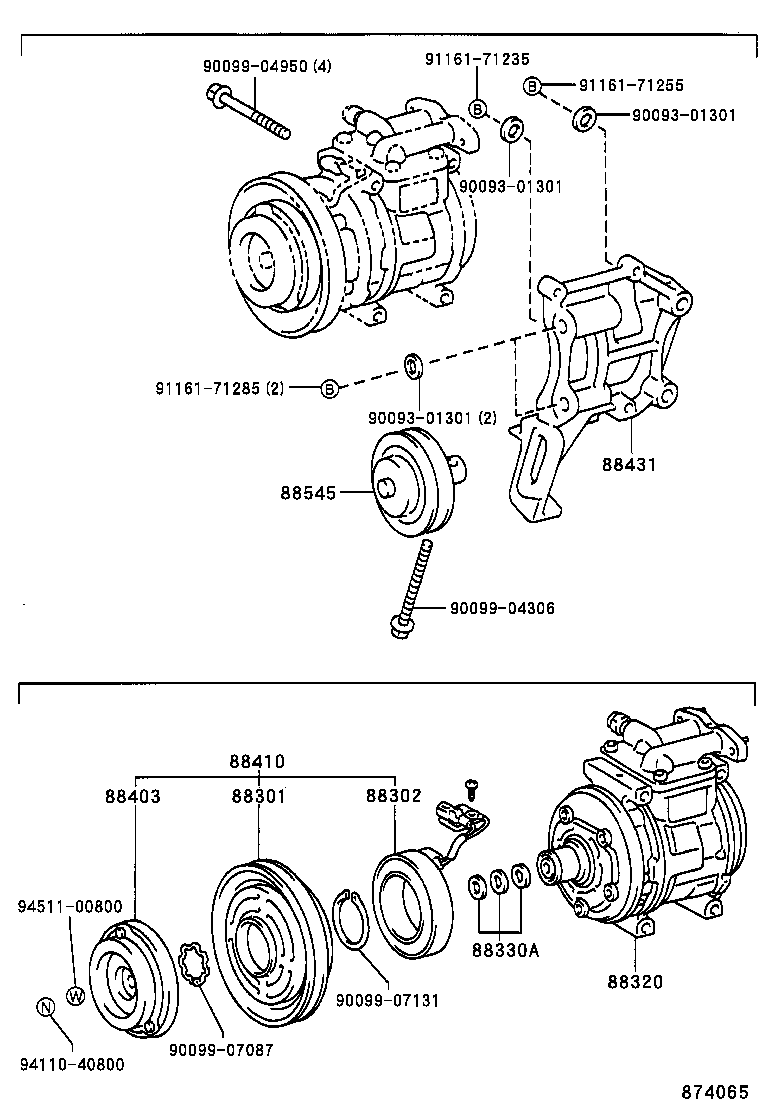 88320-37040 COMPRESSOR ASSY, COOLER product image