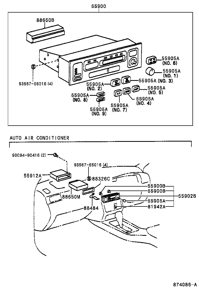 55843-30190 DUCT, HEATER TO REGISTER, NO.1 product image
