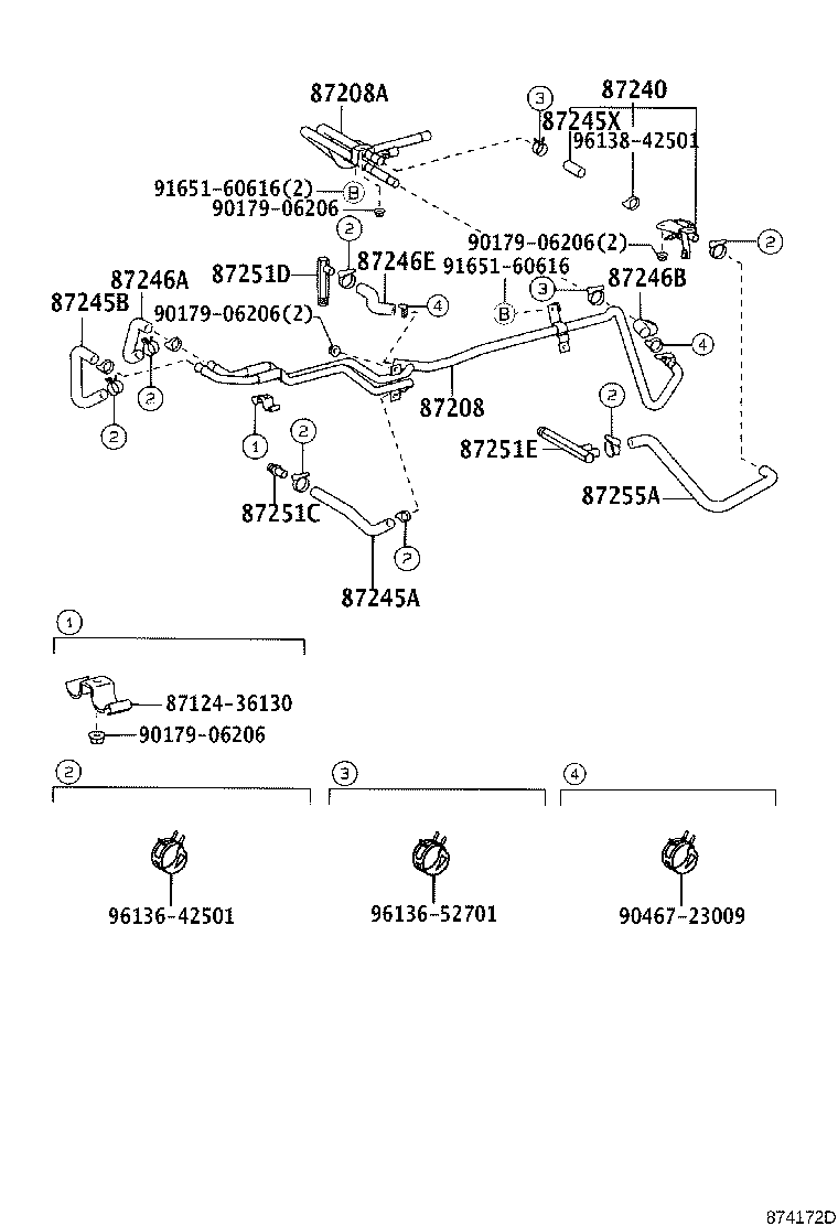 87245-3C710 HOSE, HEATER WATER product image