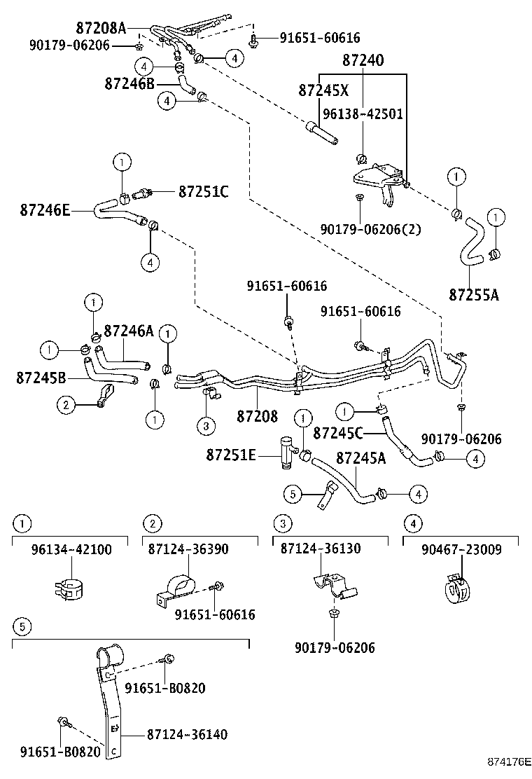 87245-3C710 HOSE, HEATER WATER product image