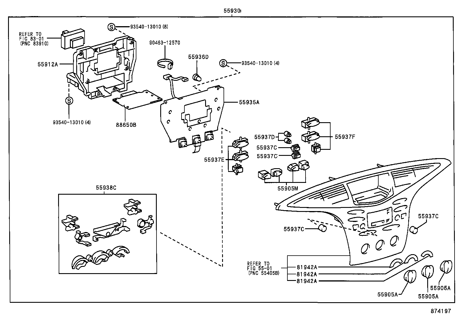 55843-47010 DUCT, HEATER TO REGISTER, NO.1 product image