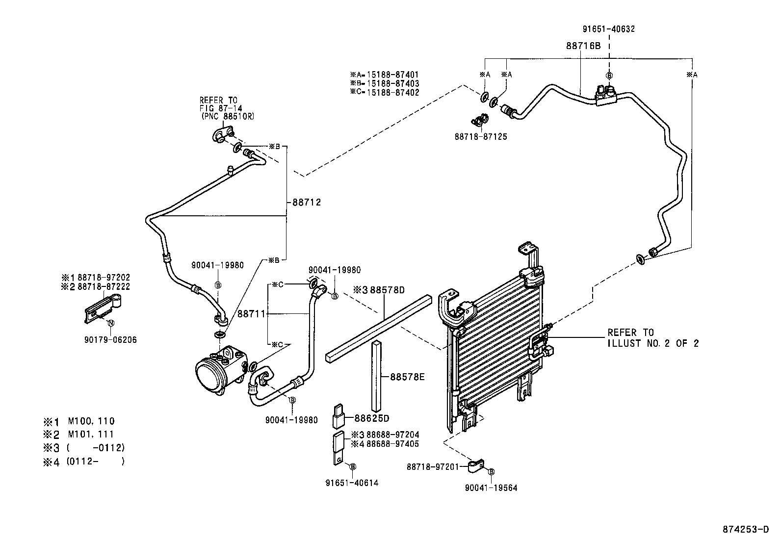 88450-97401 CONDENSER ASSY, W/RECEIVER product image