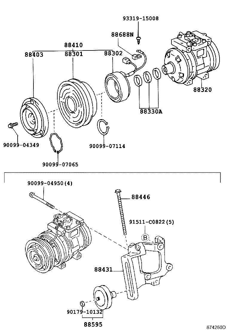 88320-35660 COMPRESSOR ASSY, COOLER product image