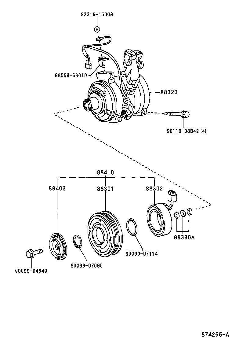 88320-2B360 COMPRESSOR ASSY, COOLER product image