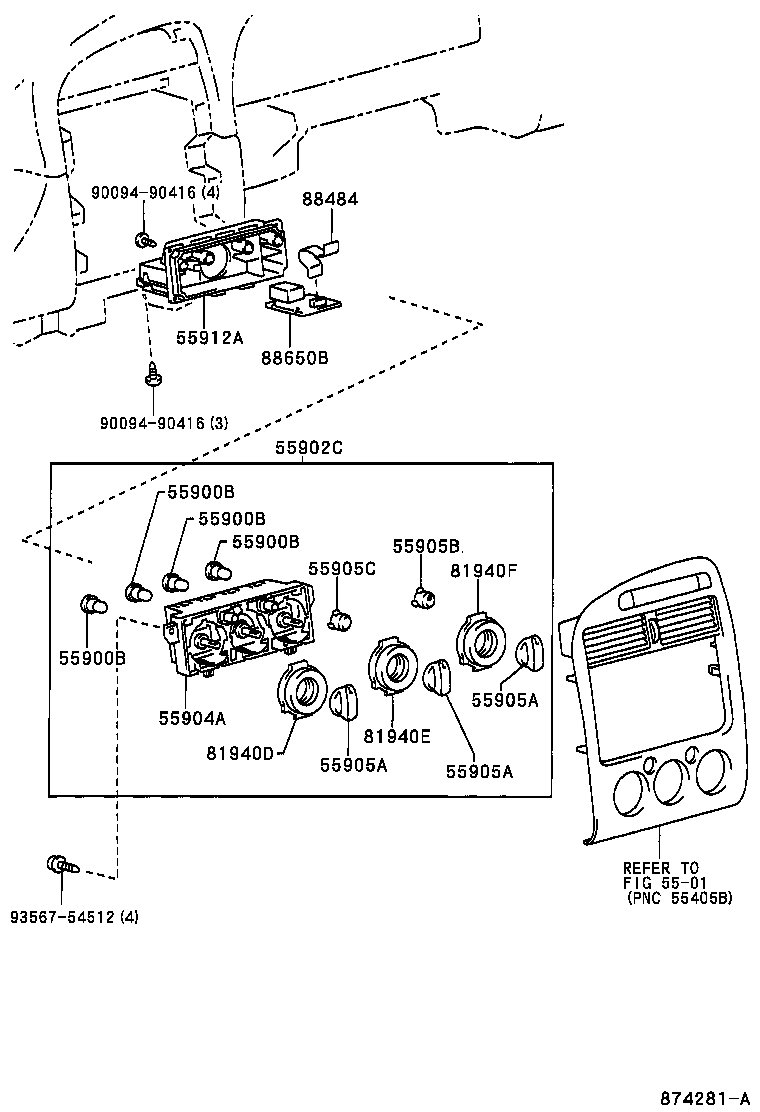 55846-05050 DUCT, HEATER TO REGISTER, NO.4 product image