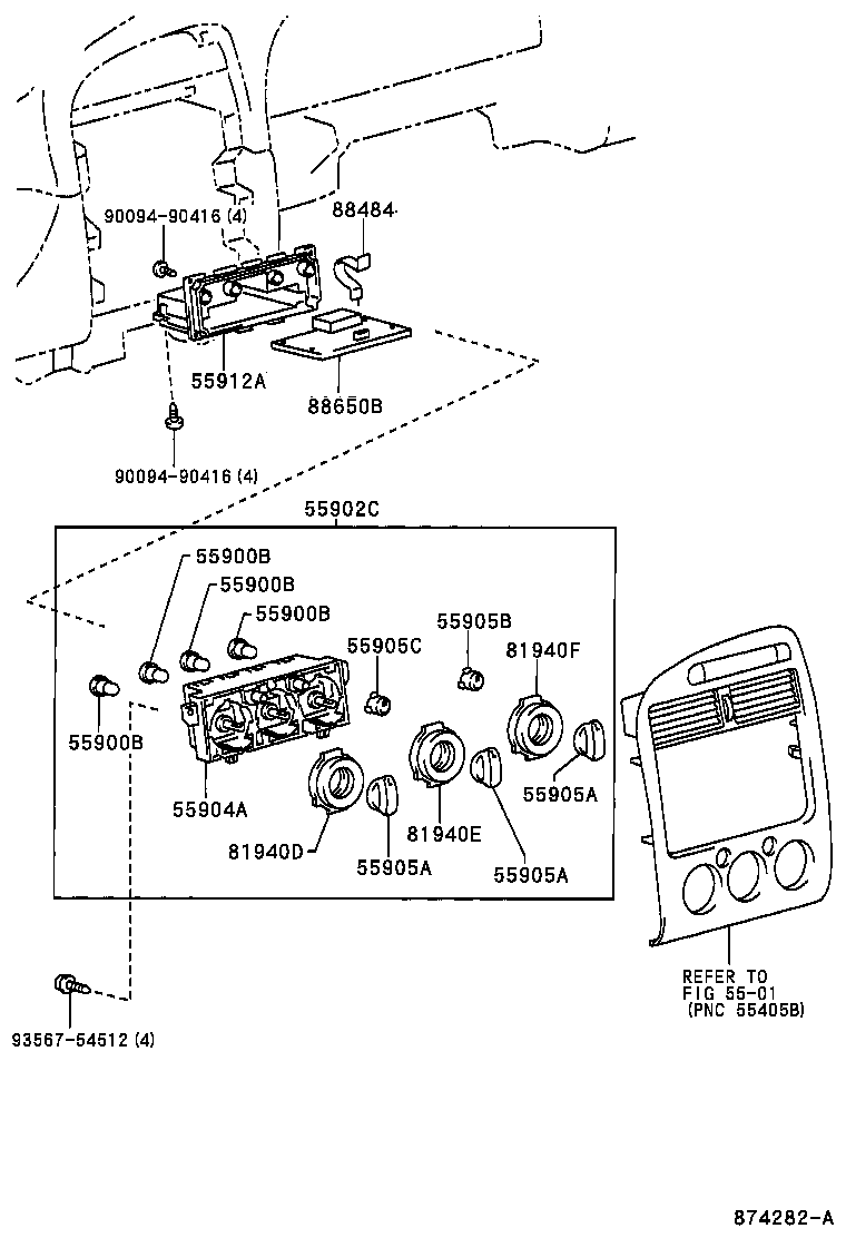 55846-05050 DUCT, HEATER TO REGISTER, NO.4 product image