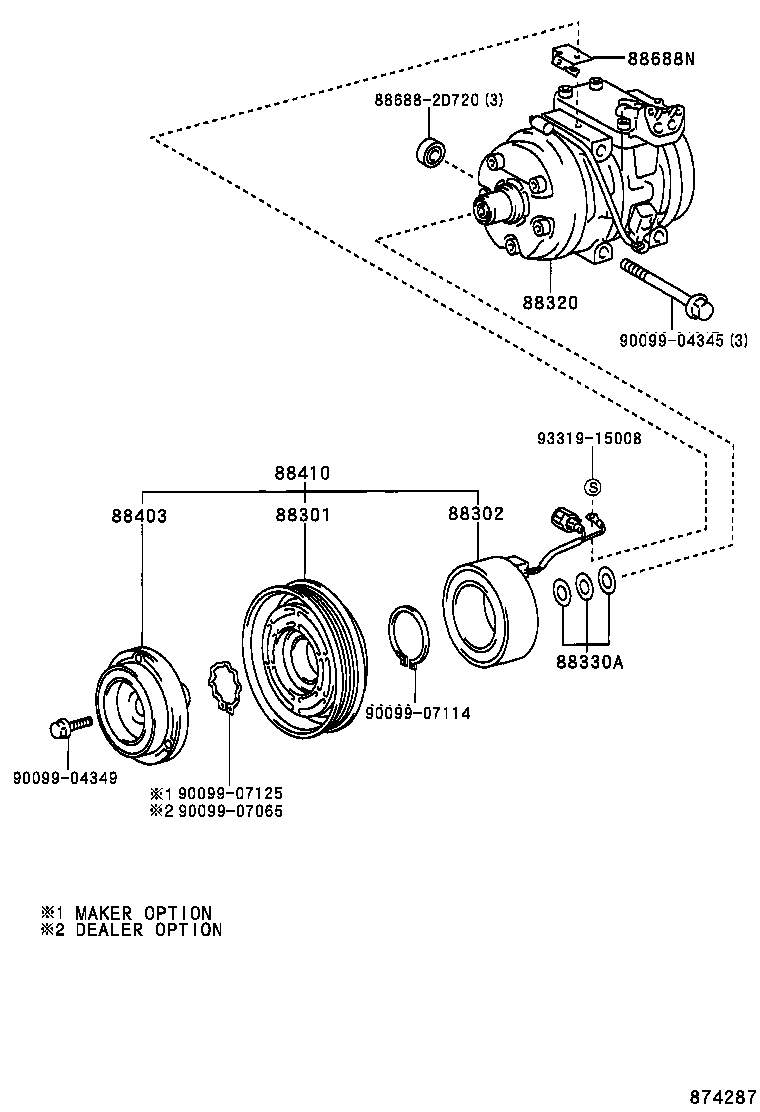 88320-2B360 COMPRESSOR ASSY, COOLER product image