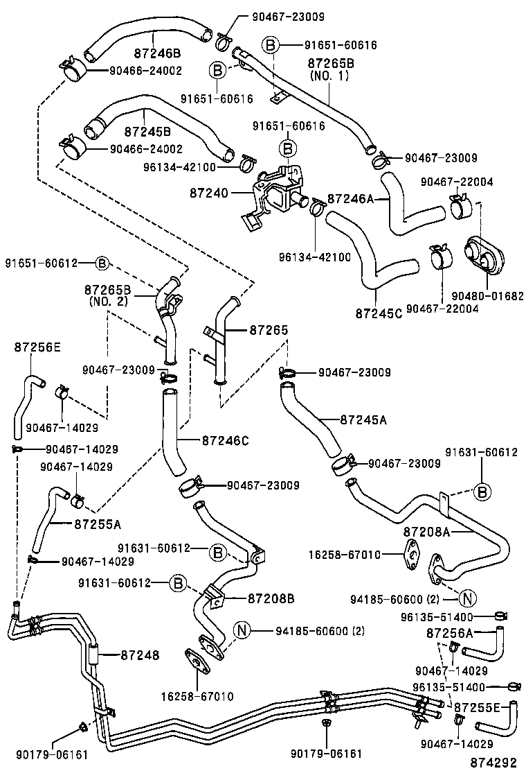 87240-35040 VALVE ASSY, HEATER WATER product image