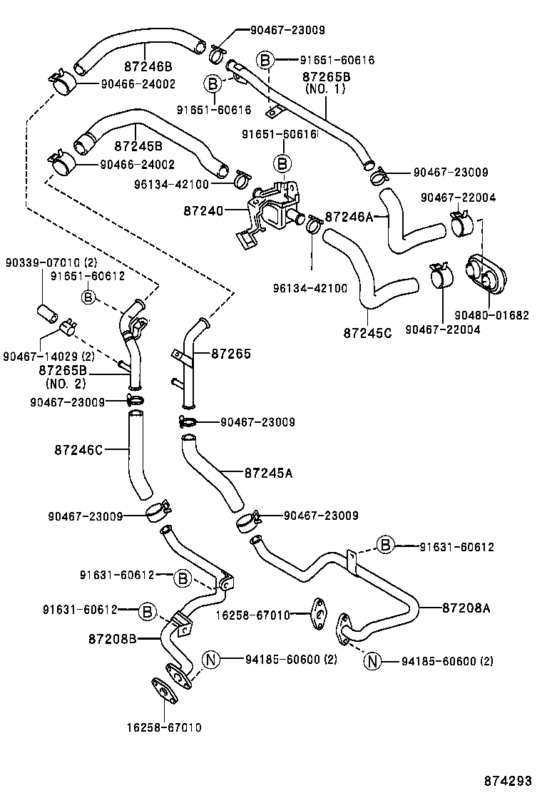 87240-35040 VALVE ASSY, HEATER WATER product image