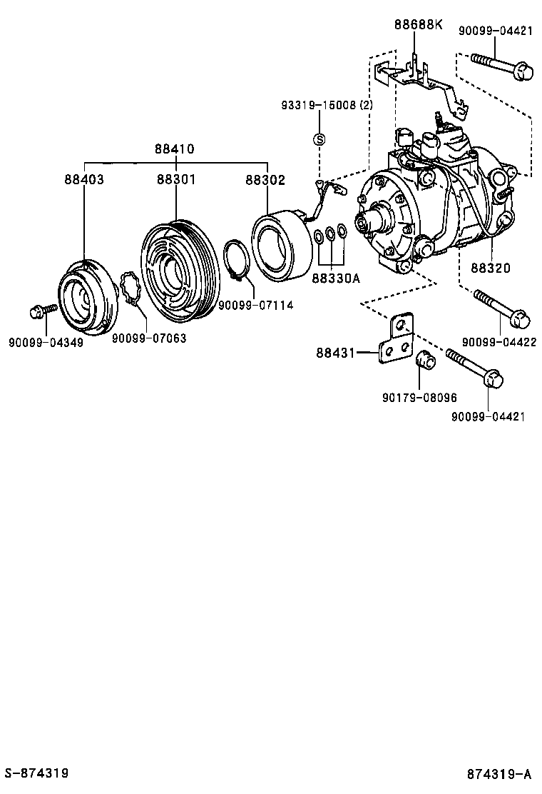 88320-50101 COMPRESSOR ASSY, COOLER product image