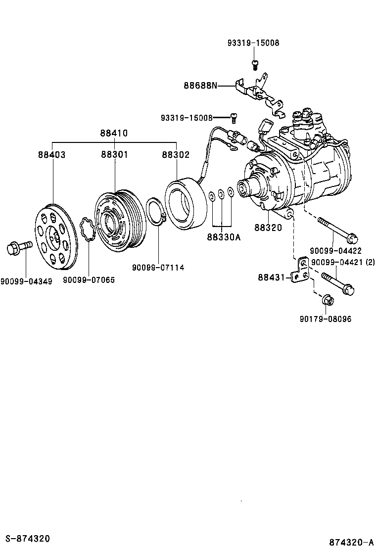 88320-50101 COMPRESSOR ASSY, COOLER product image