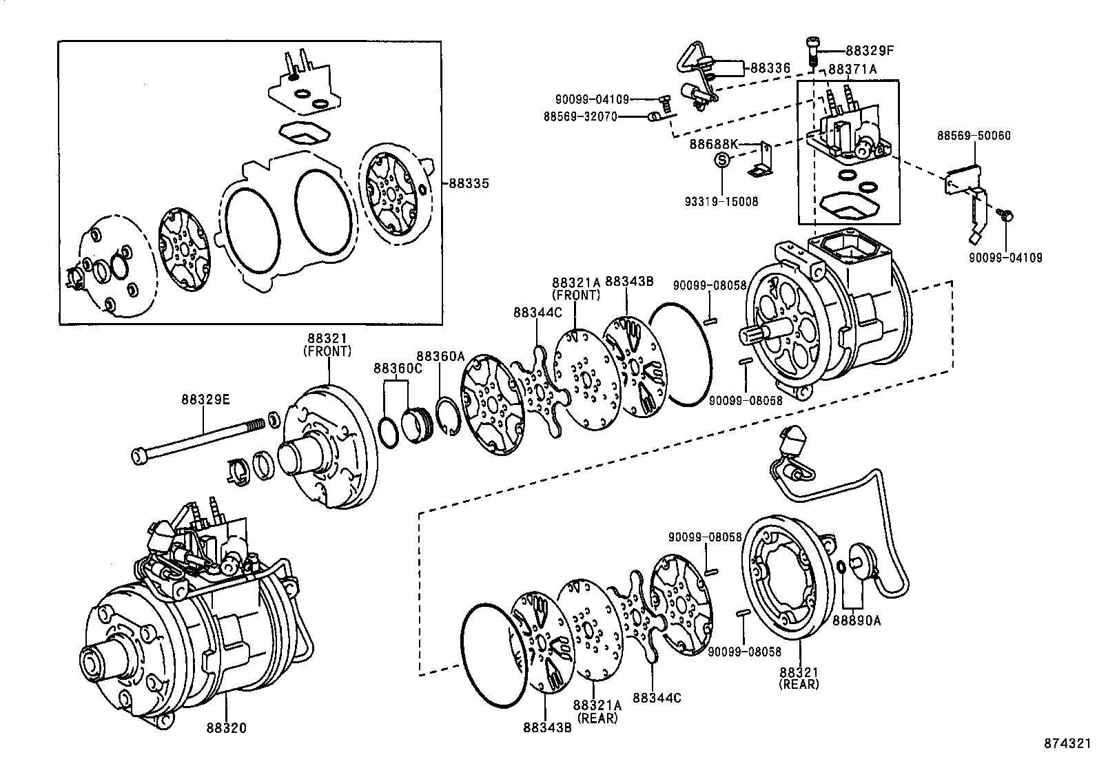 88320-50101 COMPRESSOR ASSY, COOLER product image