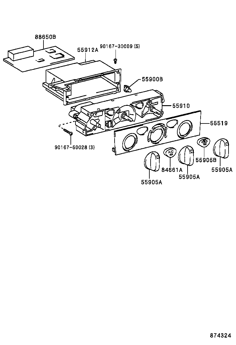 81850-35020 BULB, AIR CONDITIONER CONTROL product image