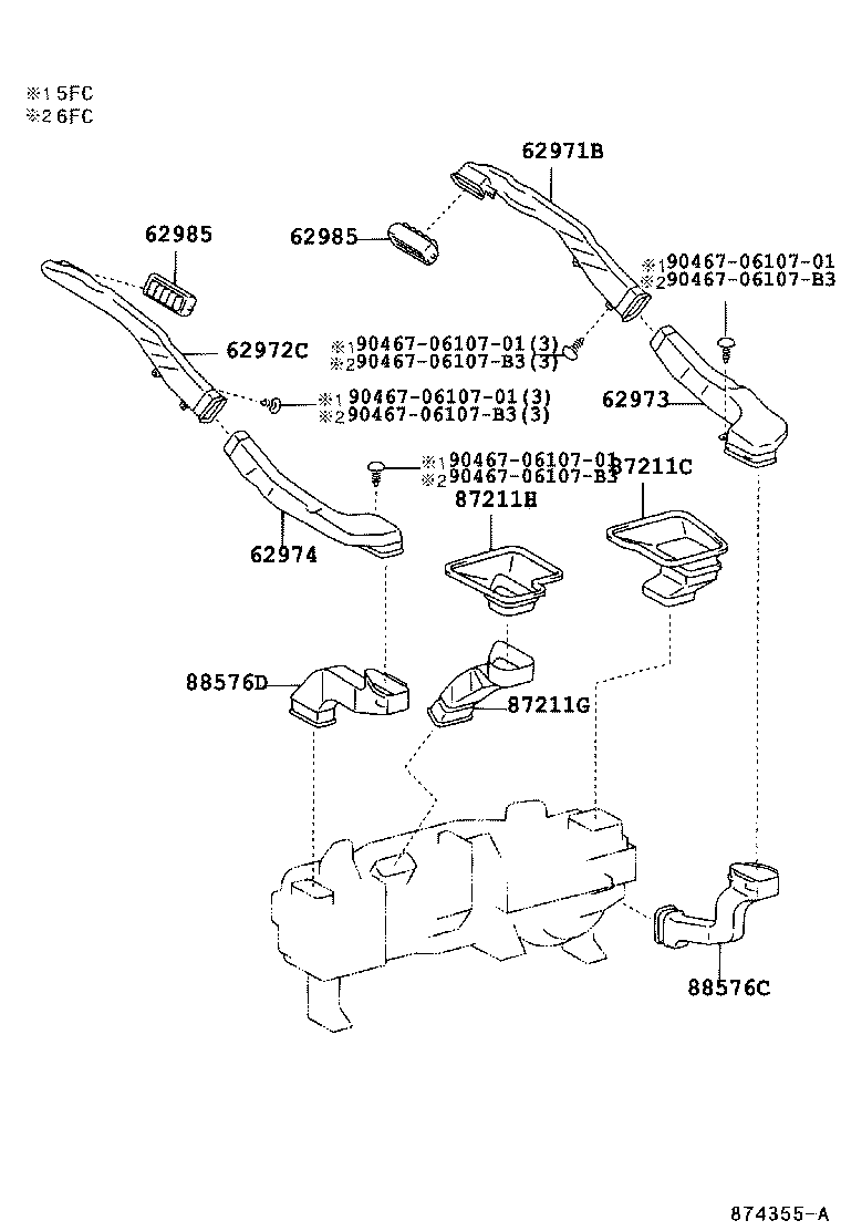 55846-50060 DUCT, HEATER TO REGISTER, NO.4 product image