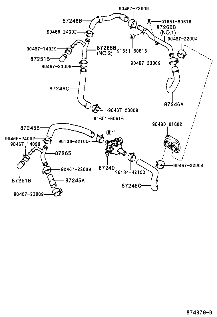 87240-35040 VALVE ASSY, HEATER WATER product image