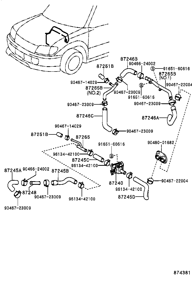 87240-35040 VALVE ASSY, HEATER WATER product image