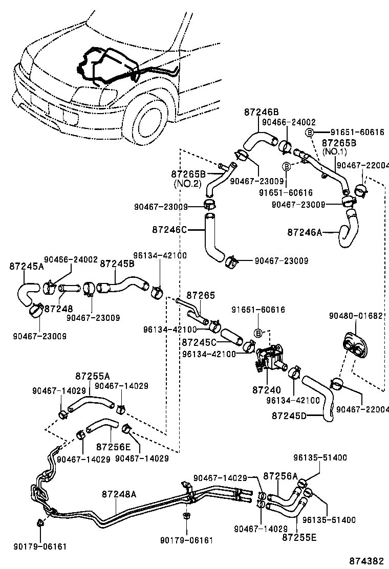 87240-35040 VALVE ASSY, HEATER WATER product image