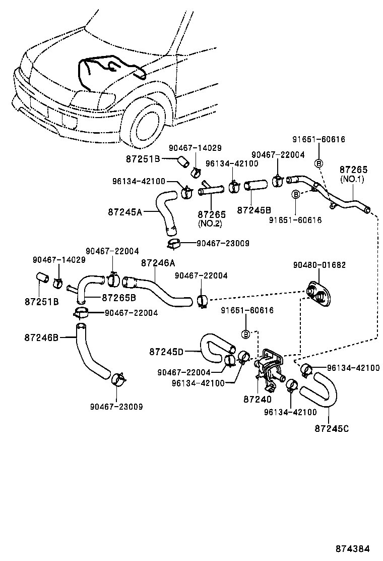 87240-35040 VALVE ASSY, HEATER WATER product image