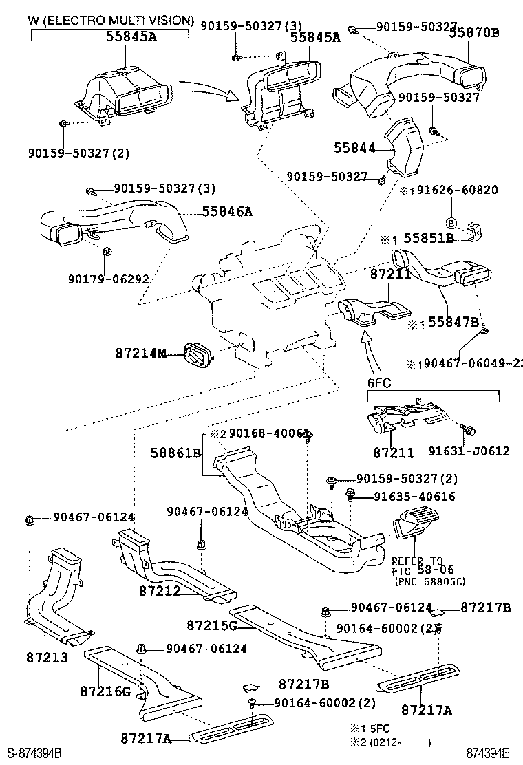 55846-50060 DUCT, HEATER TO REGISTER, NO.4 product image