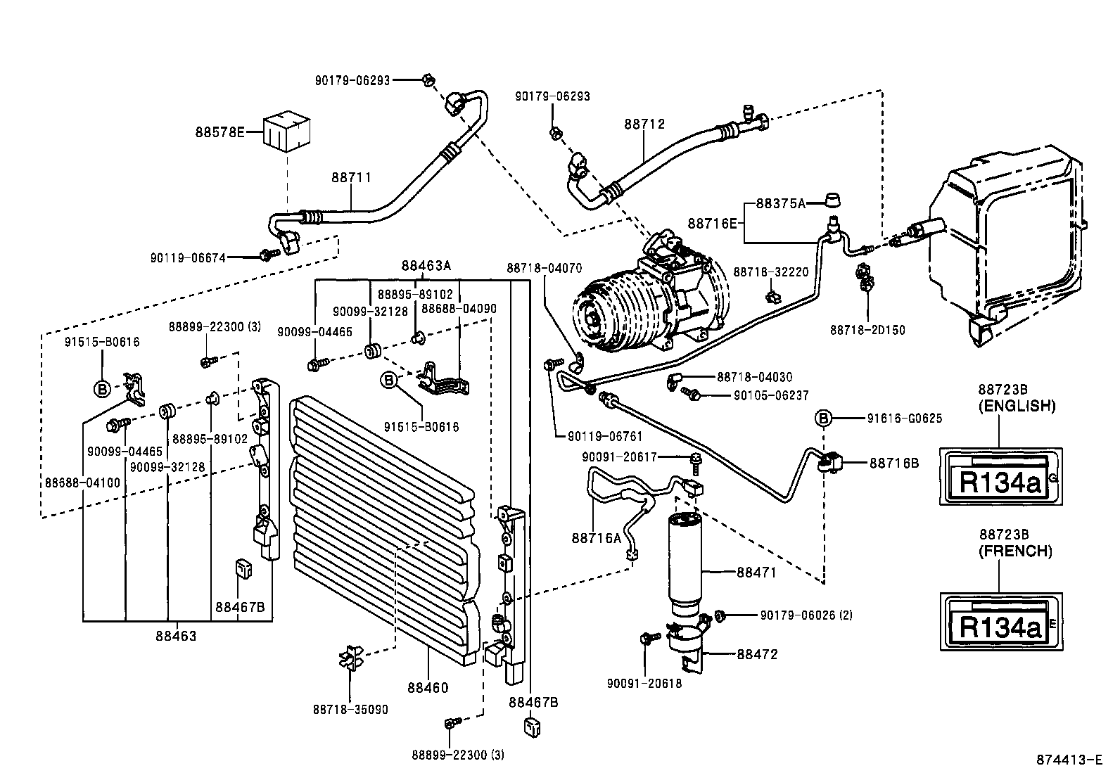 88460-04090 CONDENSER ASSY, COOLER product image