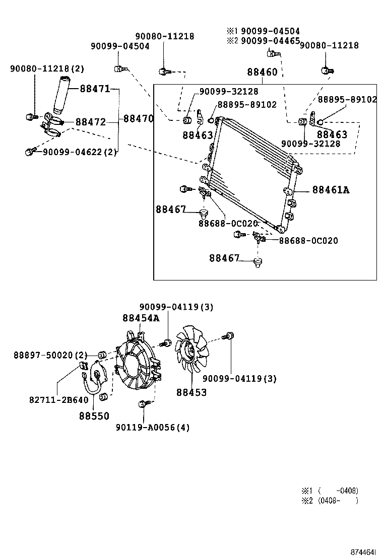88460-0C080 CONDENSER ASSY, COOLER product image
