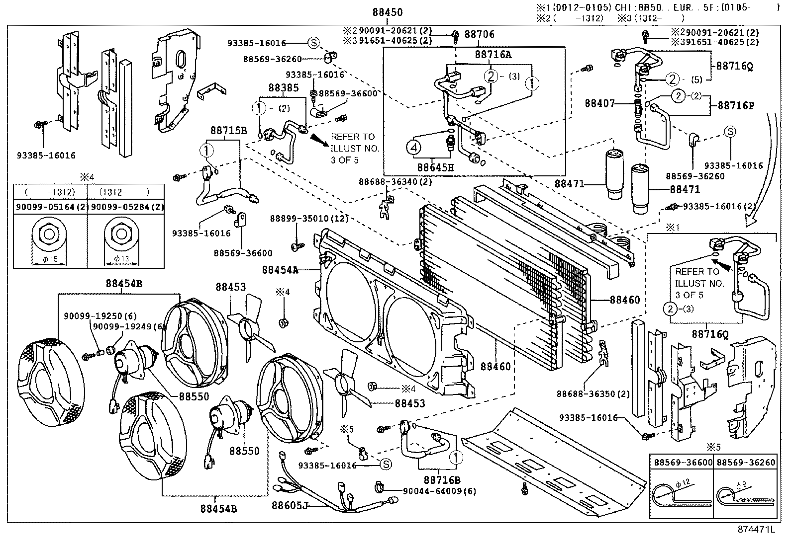 88340-36010 CONDENSER ASSY, COOLER product image