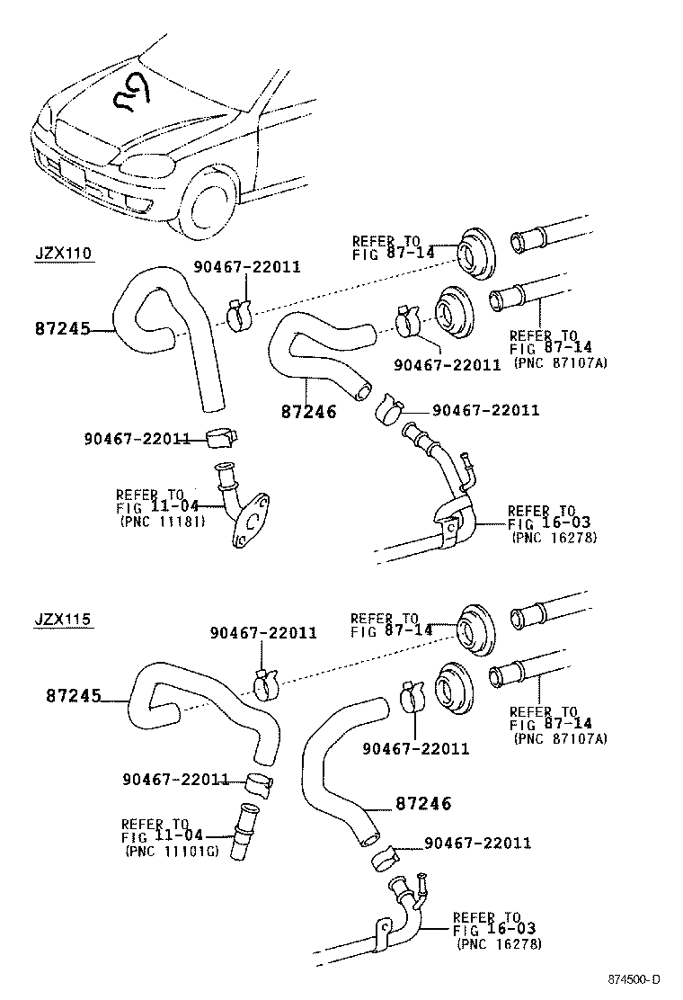 87245-3F520 HOSE, HEATER WATER, INLET product image
