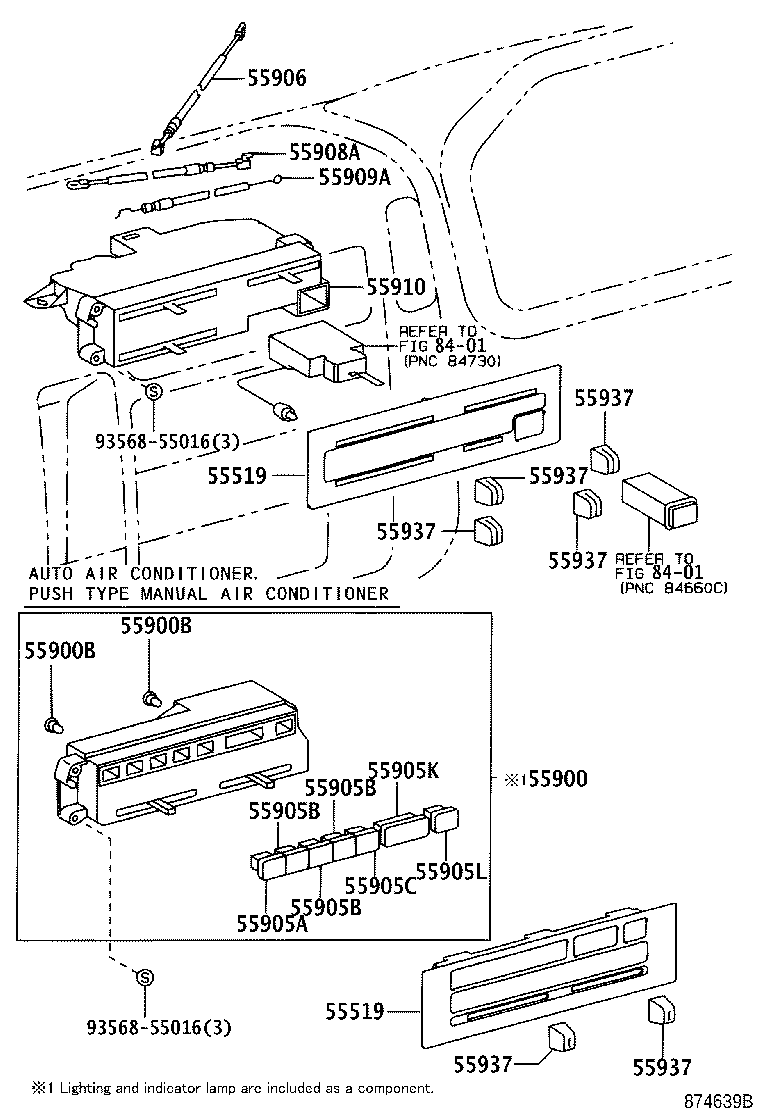 55905-35110 KNOB, HEATER CONTROL product image