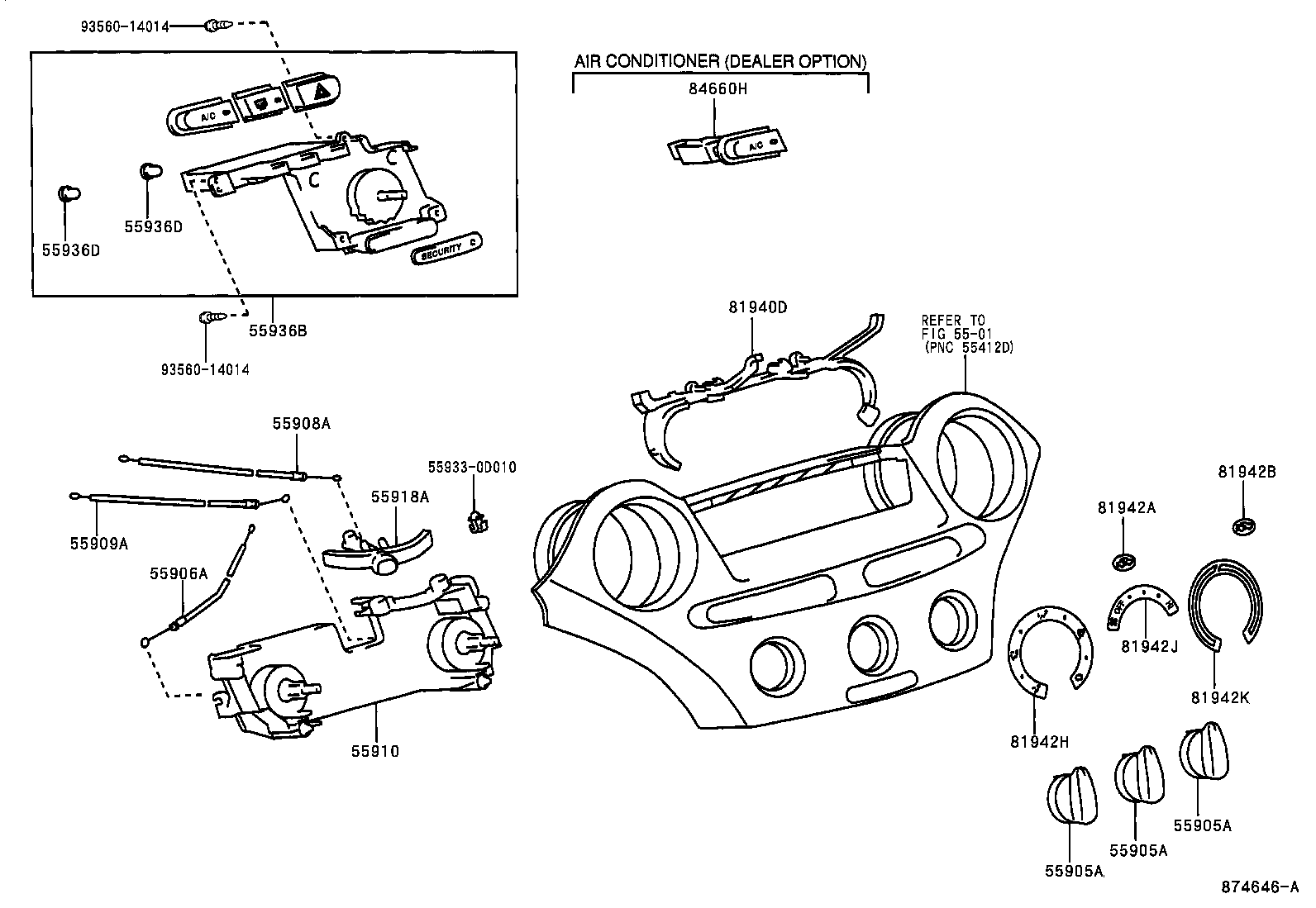 55843-0D010 DUCT, HEATER TO REGISTER, NO.1 product image