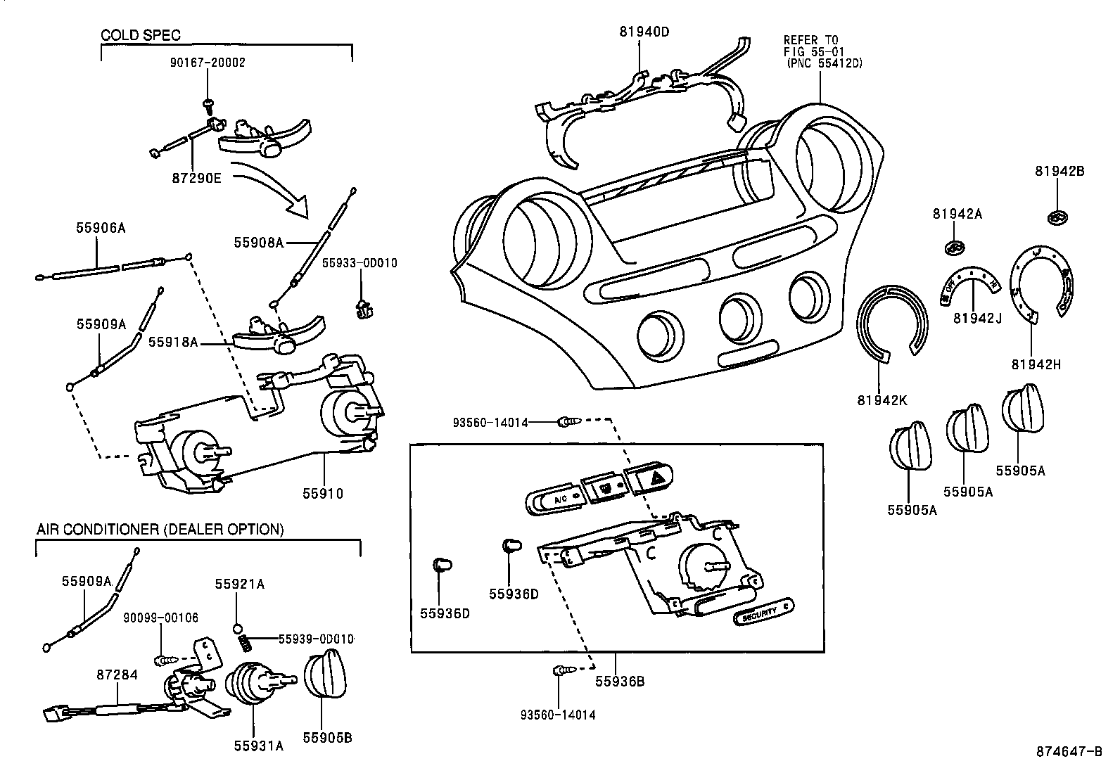 55843-0D010 DUCT, HEATER TO REGISTER, NO.1 product image
