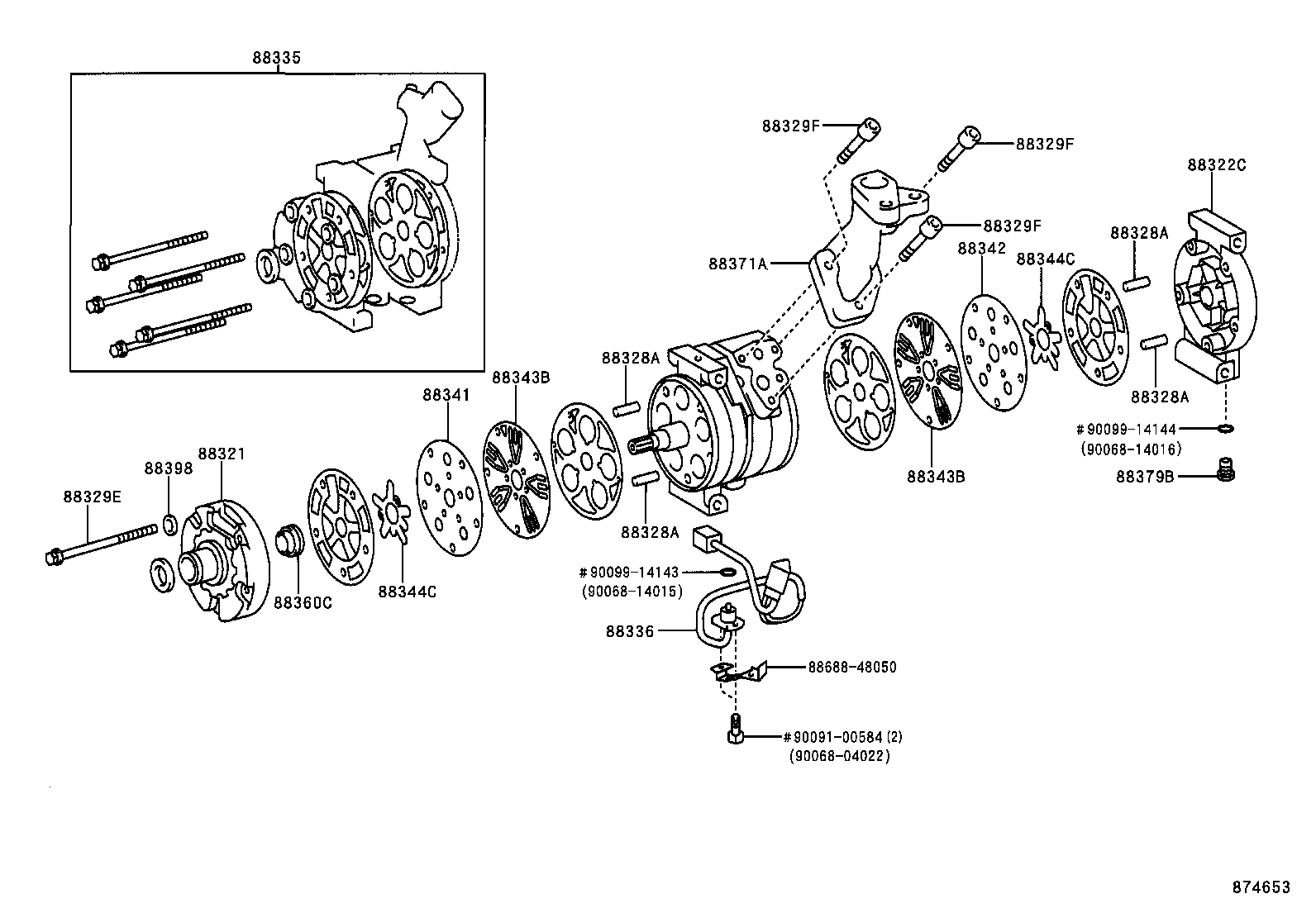 88320-2B360 COMPRESSOR ASSY, COOLER product image