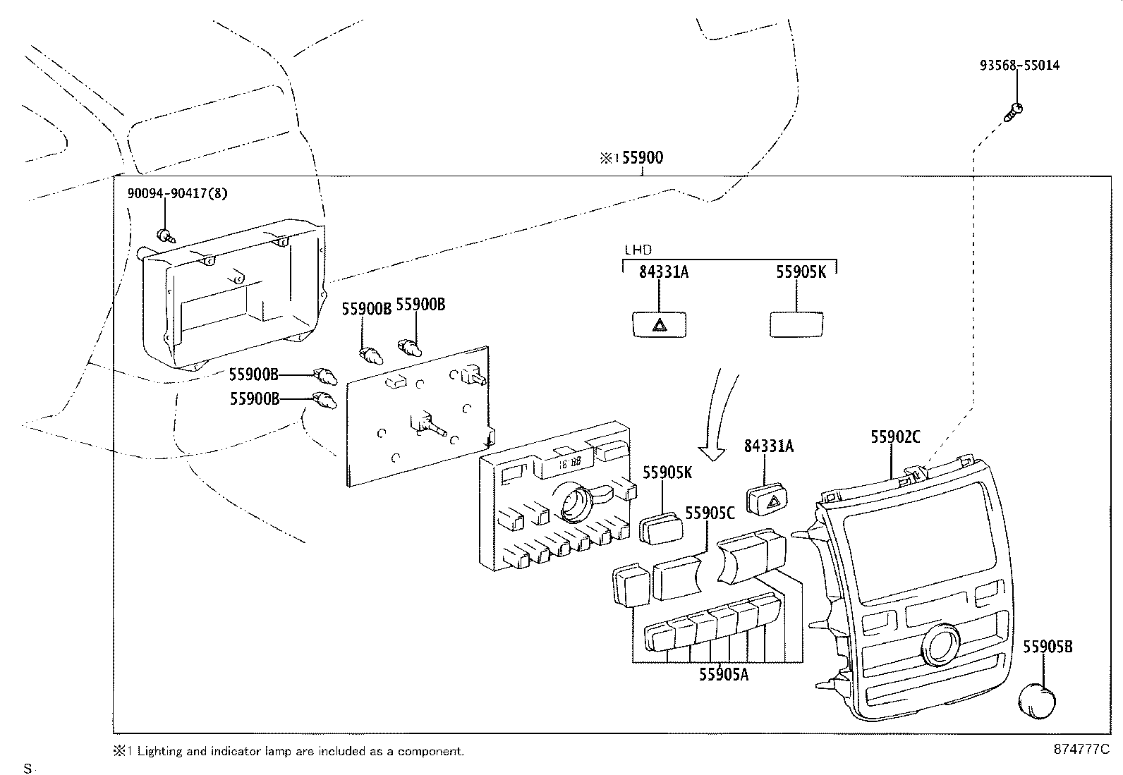 89437-44020 COVER, SENSOR product image