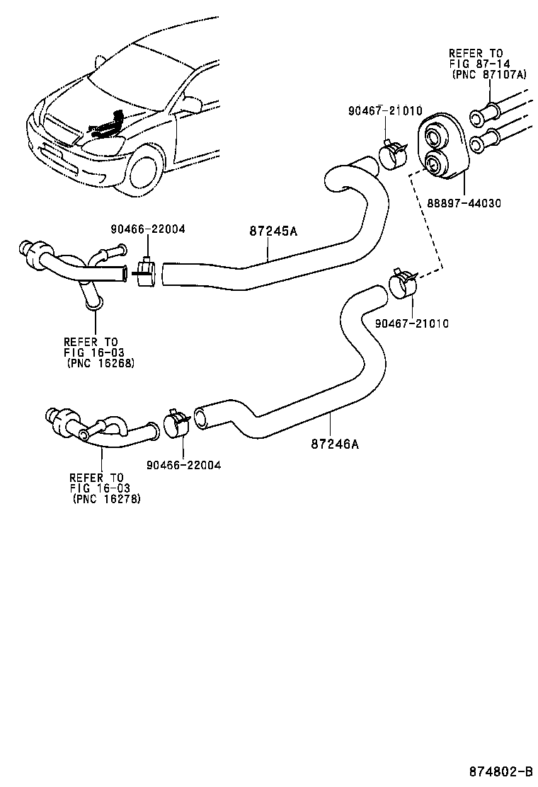 87209-44080 HOSE, HEATER WATER, INLET A product image