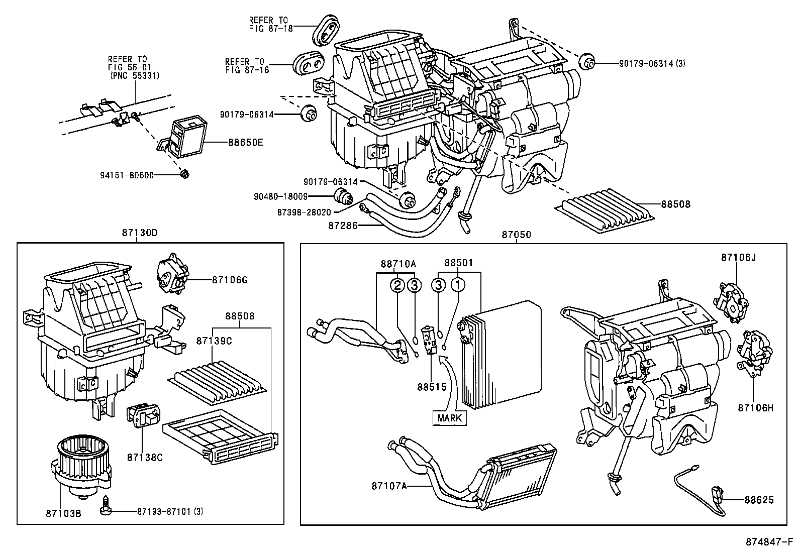 87103-44040 MOTOR SUB-ASSY, BLOWER W/FAN product image