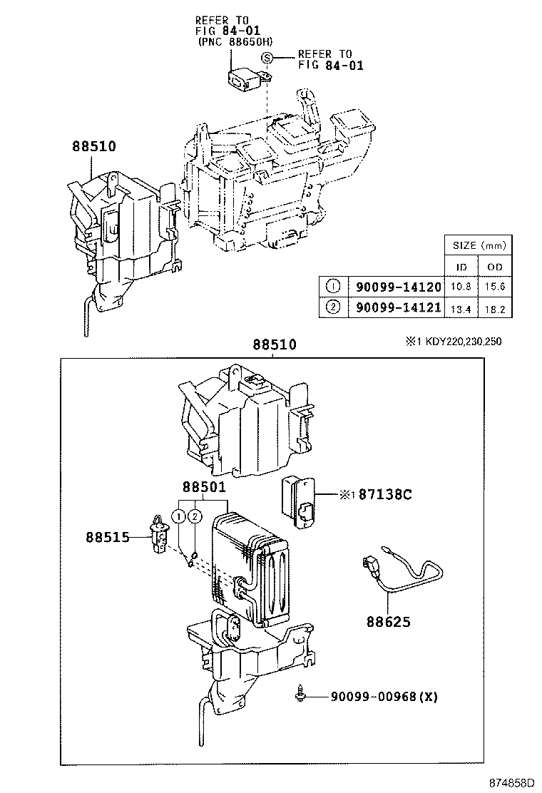 87103-37030 MOTOR SUB-ASSY, BLOWER W/FAN product image