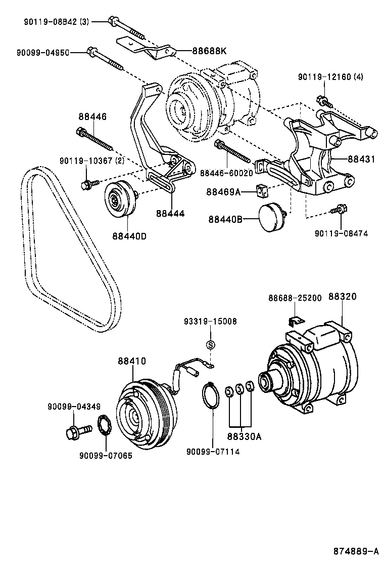 88320-37080 COMPRESSOR ASSY, COOLER product image