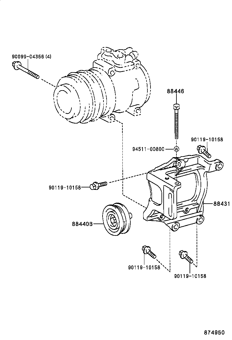88320-43030 COMPRESSOR ASSY, COOLER product image