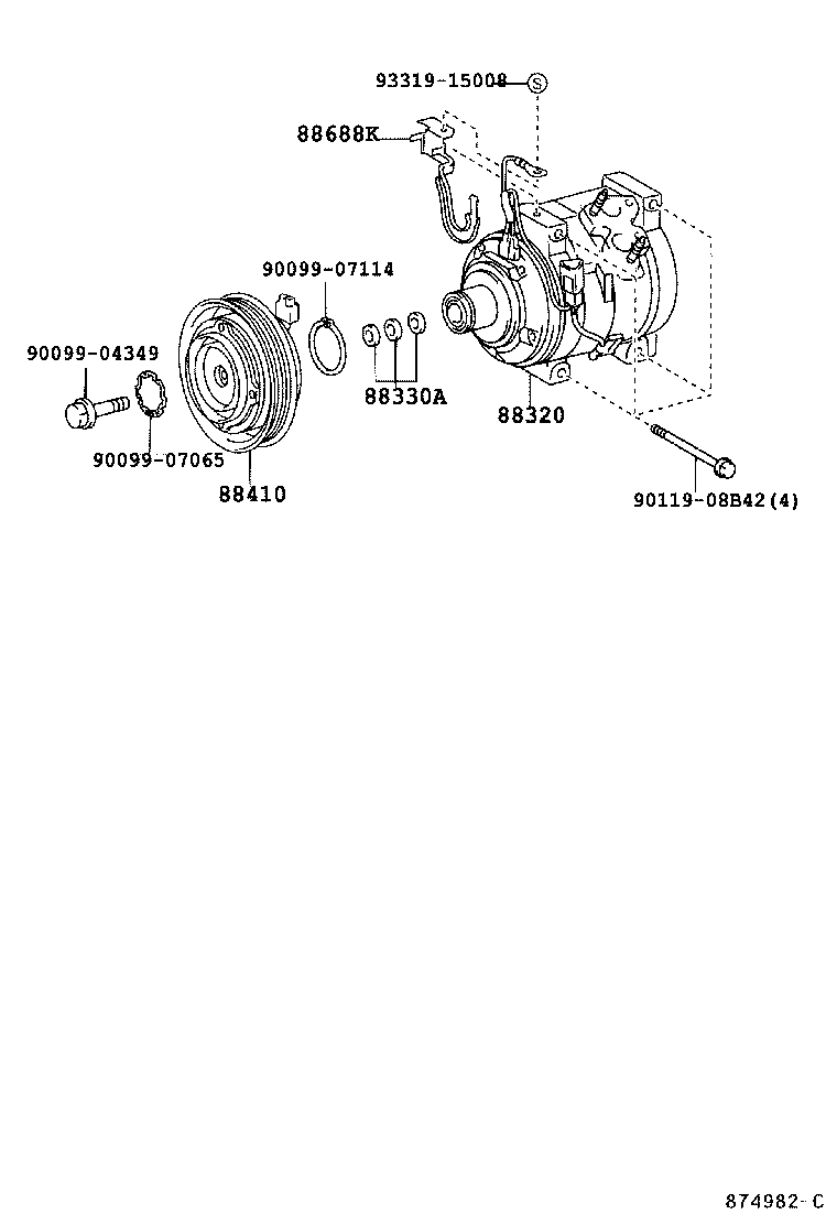 88320-48080 COMPRESSOR ASSY, COOLER product image