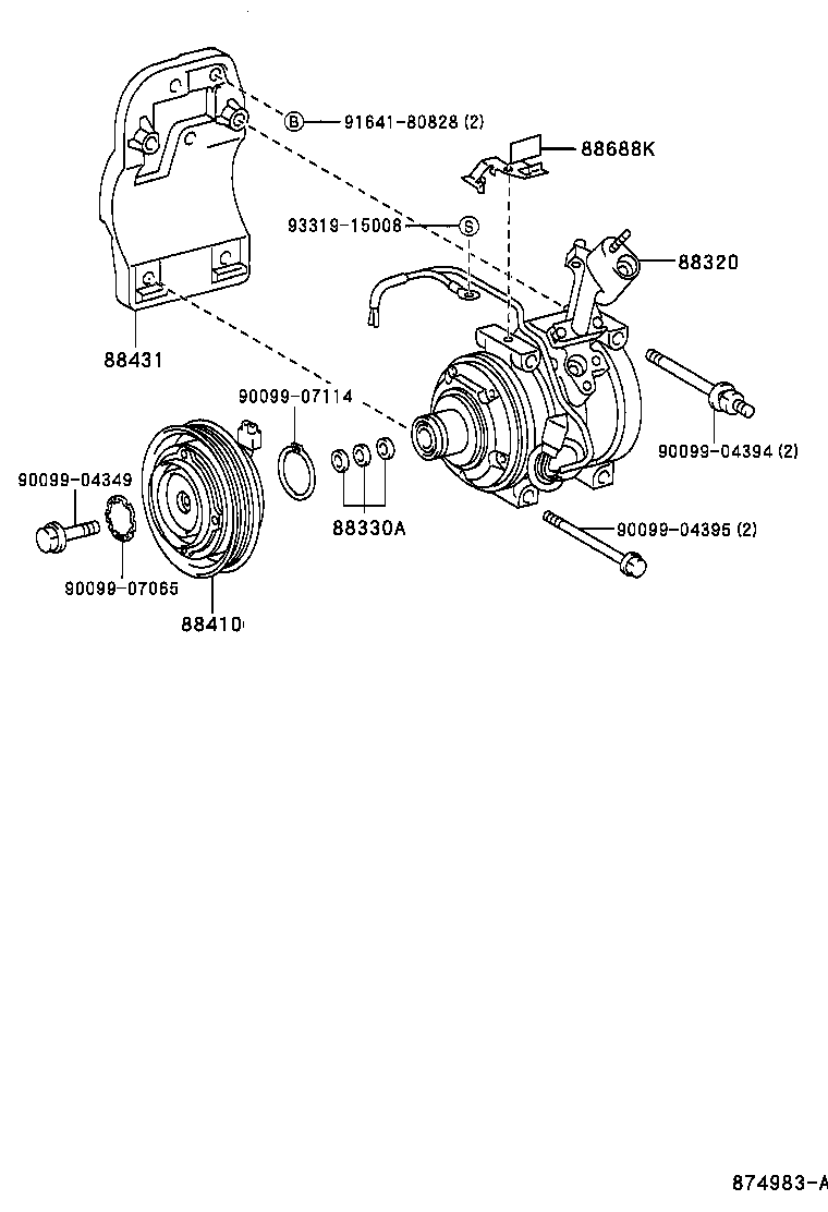 88320-48080 COMPRESSOR ASSY, COOLER product image