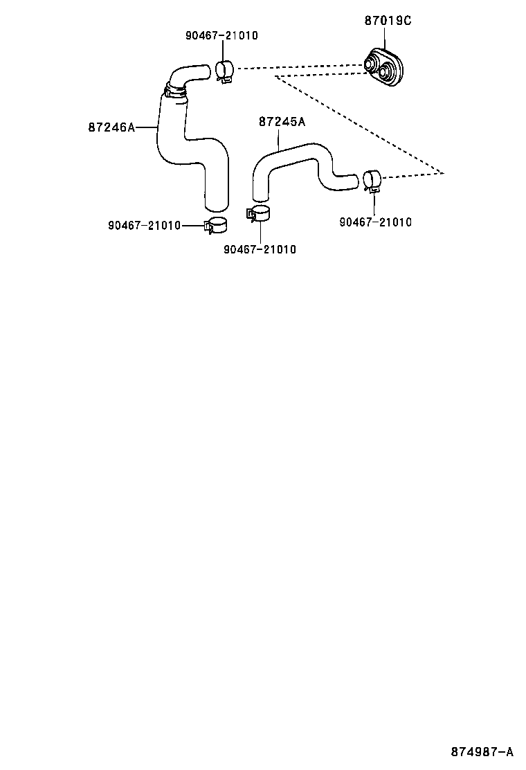 87245-3D070 HOSE, HEATER WATER, INLET A product image